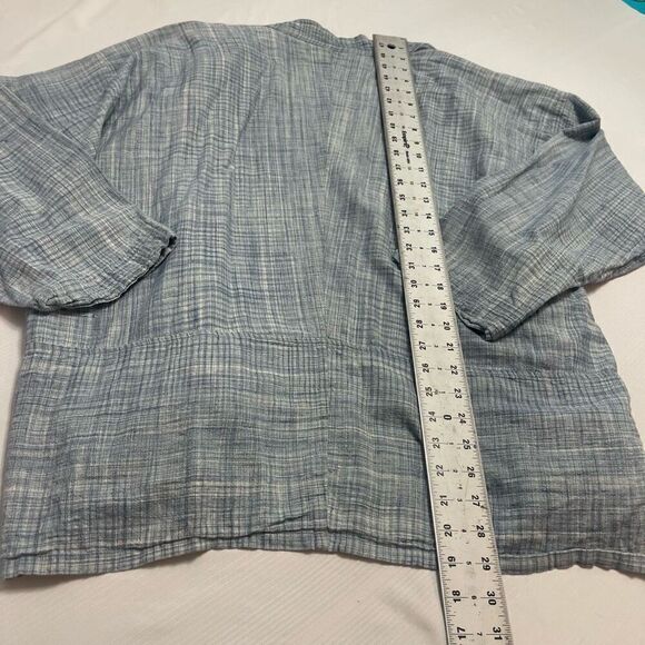 INDI Blue Kimono Lagenlook Cardigan Size 6 - Picture 10 of 10